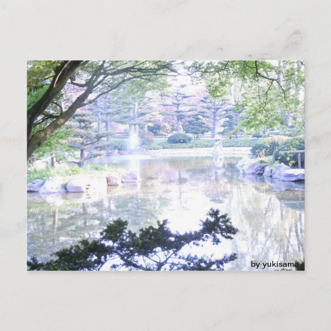 Postkarte - Überbeleuchtete Landschaft Vykort (Framsida)