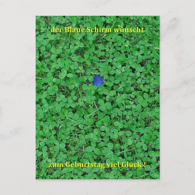 Postkarte - Viel Glück Vykort (Framsida)