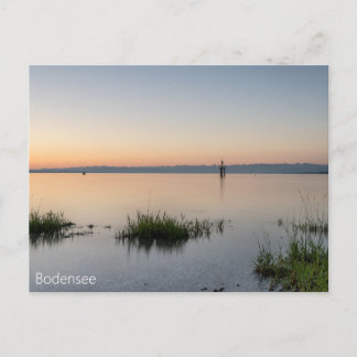 Postkarte vom Bodensee mit Alpen Vykort