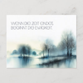 Postkarte "Wenn die Zeit endet ..." Vykort