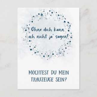 Postkarte - Willst du mein Trauzeuge sein Vykort