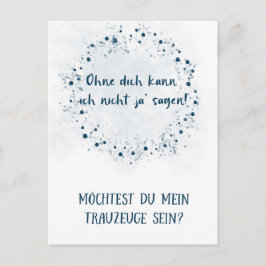Postkarte - Willst du mein Trauzeuge sein Vykort