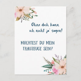 Postkarte - Willst du mein Trauzeuge sein Vykort