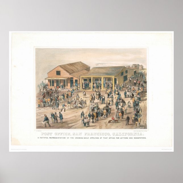 Postkontor i San Francisco (1361A) Poster (Framsidan)