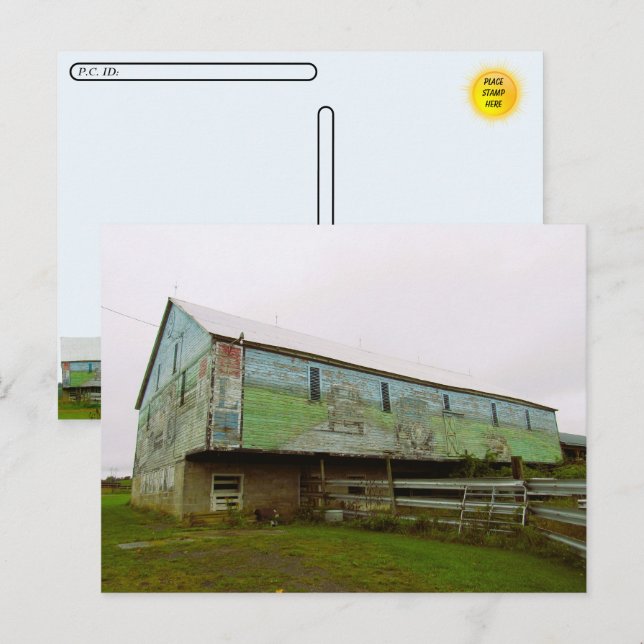 Postkorsning - färgat vykort för Barn (Fram/baksida)