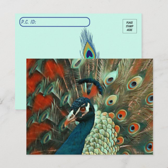 Postkorsning Färgbokskort för husdjur Vykort (Fram/baksida)