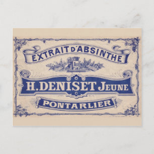 Postkort Absinthe Deniset Vykort