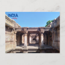 Postkort - Adalaj - Indien