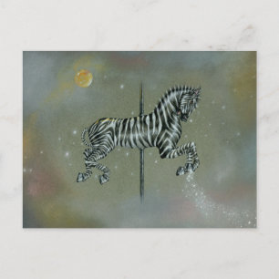 Postkort - Carousel Zebra Vykort