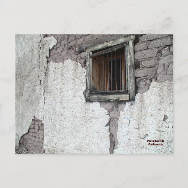 Postkort: Fairbank Jail Vykort (Framsida)