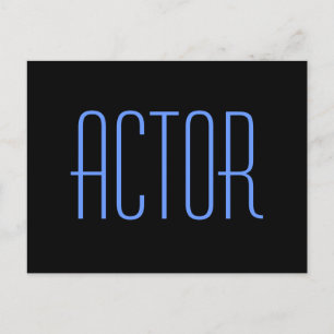 Postkort för Actor Autograph Card Vykort