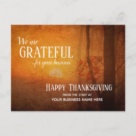 Postkort för affärsmässig Thanksgiving - tacksamt Vykort
