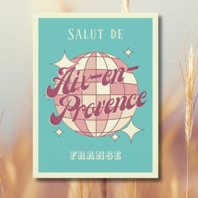 Postkort för Aix-en-Provence Frankrike Retro-Vinta Vykort (Skapare uppladdad)