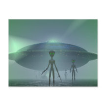 Postkort för Alien Visitors