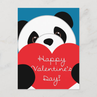 Postkort för alla hjärtans dag Pojpanda-kort Helg Vykort