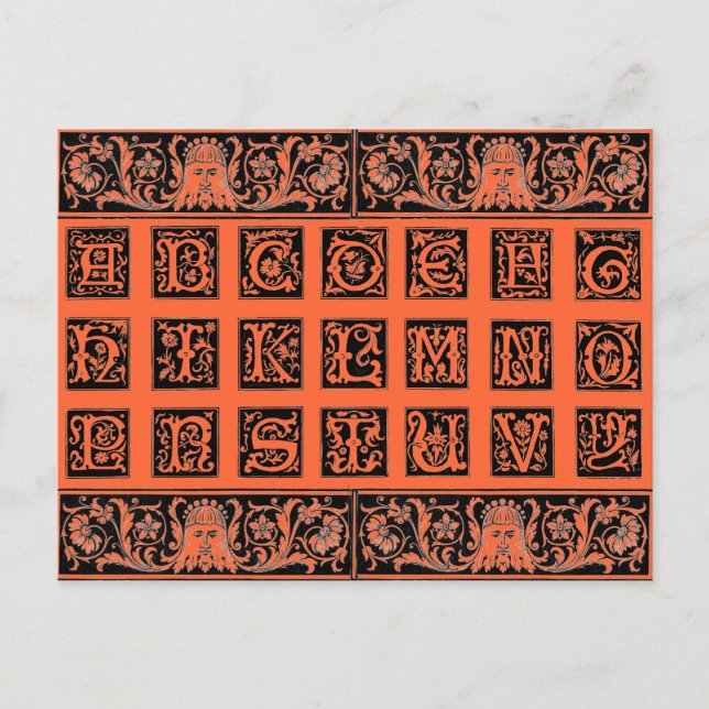 Postkort för Alphabet Vykort (Framsida)