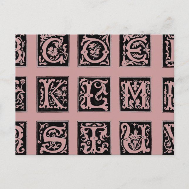 Postkort för Alphabet Vykort (Framsida)