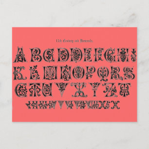 Postkort för Alphabet Vykort