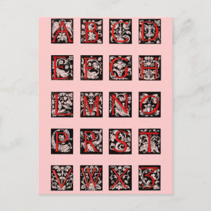 Postkort för Alphabet Vykort