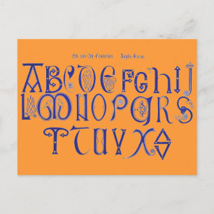 Postkort för Alphabet Vykort