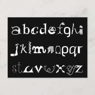 Postkort för Alphabet Vykort