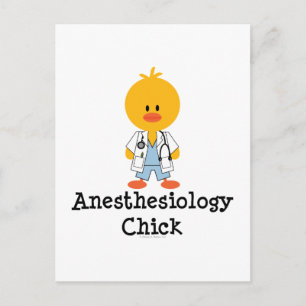 Postkort för anestesiologisk Chick Vykort
