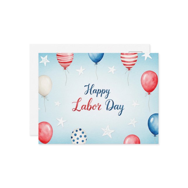 Postkort för arbetsdag i lycklig vykort (Fram/Back In Situ)