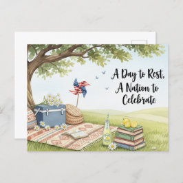 Postkort för arbetsdag i lycklig vykort