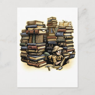 Postkort för arkeolog bok vykort