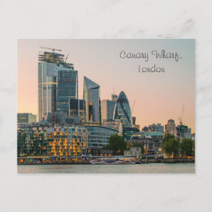 Postkort för arkitektur i Canary Wharf London Arch Vykort