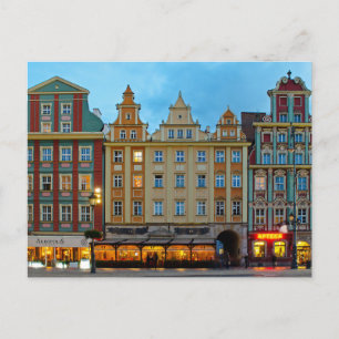 Postkort för arkitektur i Wroclaw Polen Vykort