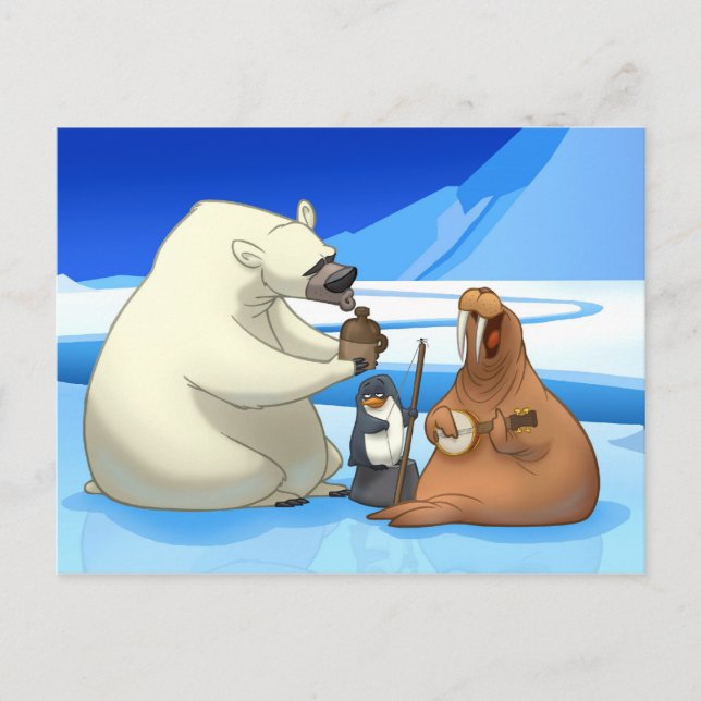 Postkort för arktisk jug-band vykort (Framsida)