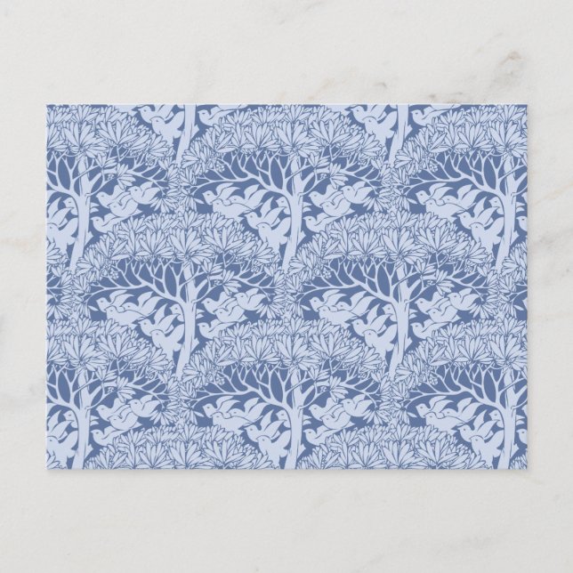 Postkort för art nouveau och Träd Mönster Vykort (Framsida)