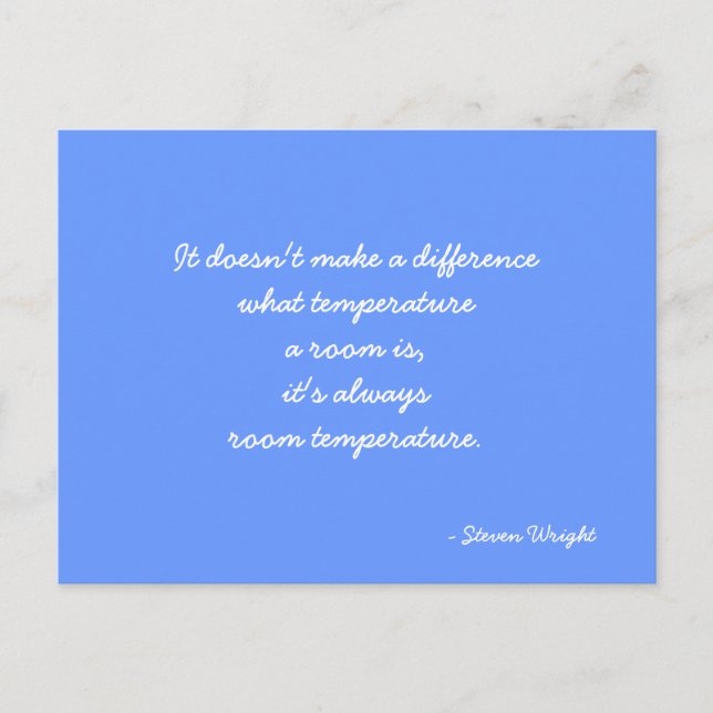 Postkort för att citera Steven Wright Vykort (Framsida)