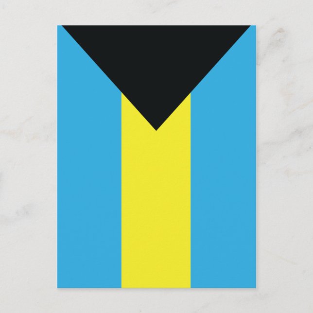 Postkort för Bahamas-Flagga Vykort (Framsida)