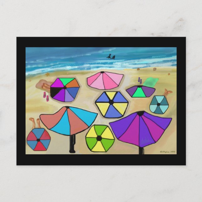 Postkort för Beach Party Vykort (Framsida)