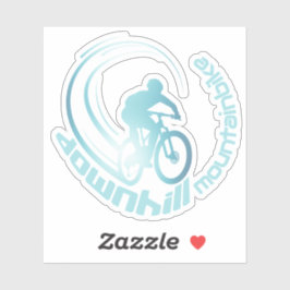 Postkort för bergscykel för nedförsbackscykel MTB- Klistermärken
