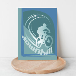 Postkort för bergscykel för nedförsbackscykel MTB- Vykort