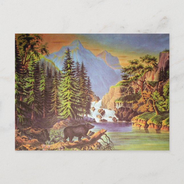 Postkort för bergspass vykort (Framsida)