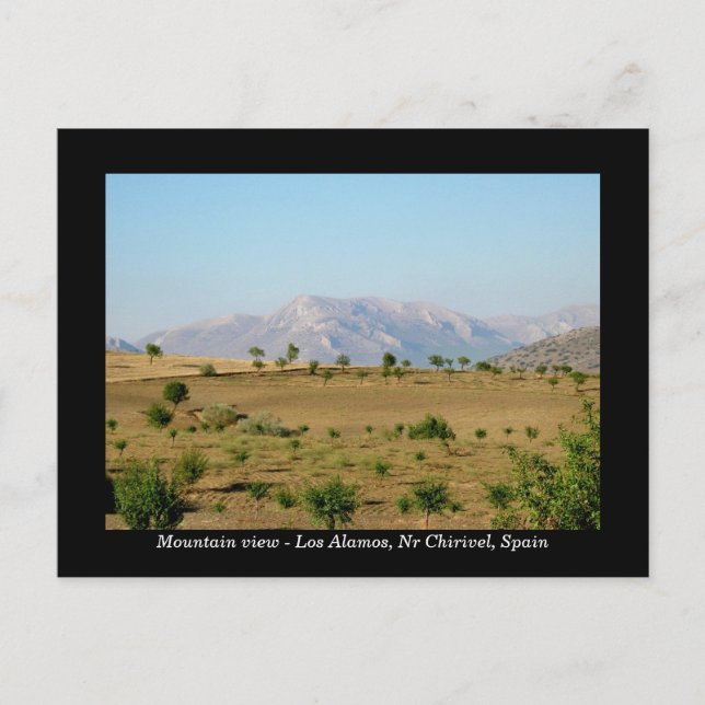Postkort för bergsvy - Chirivel Almeria Spanien Vykort (Framsida)
