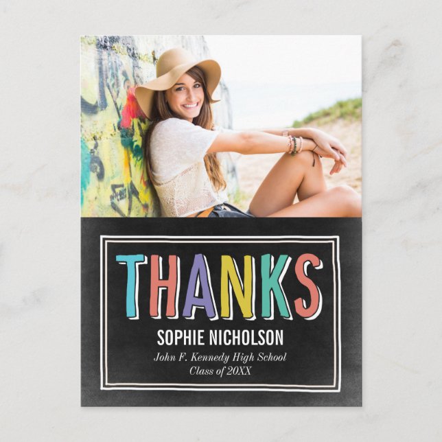 Postkort för Big News Studenten Tack Vykort (Framsida)