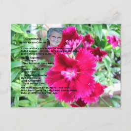 Postkort för boiled Raisin Cookie Recipe Vykort