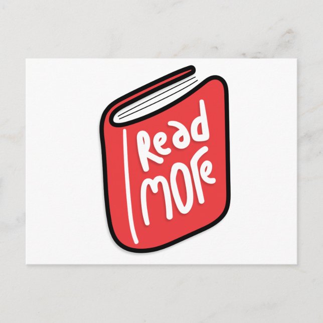 Postkort för bok älskare vykort (Framsida)