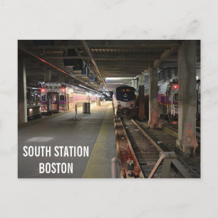Postkort för Boston södra Station Tåg Station Vykort