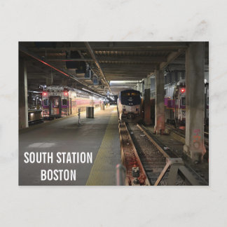 Postkort för Boston södra Station Tåg Station Vykort