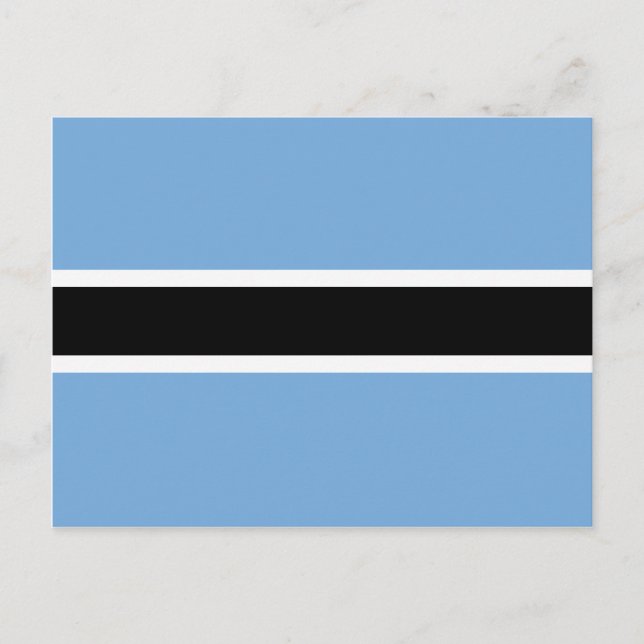 Postkort för Botswana Flagga Vykort (Framsida)