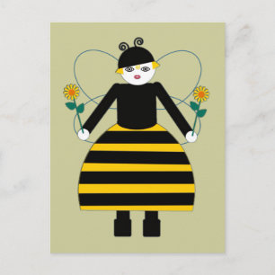Postkort för Buggy Martzkins honey Bee Vykort