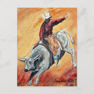 Postkort för Bull och Rider Vykort
