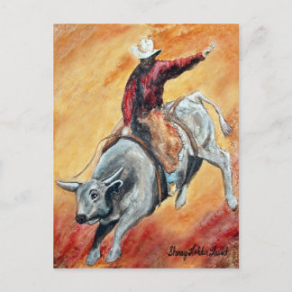 Postkort för Bull och Rider Vykort