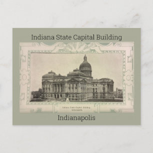Postkort för Byggnad av statligt kapital i Indiana Vykort